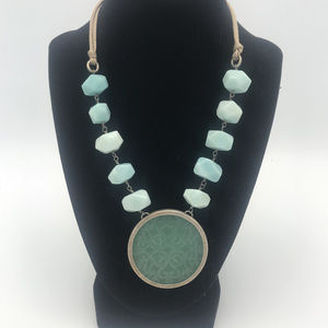 Silpada Quartzite Etched Pendant Necklace N2070